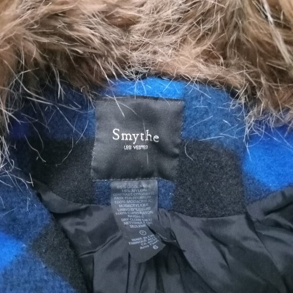 SMYTHE | Wool Jacket with Removable Faux-Fur Collar - Picture 6 of 11